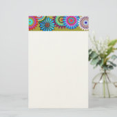 フラワーパワーの文房具 便箋 (スタンド正面)