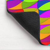 フラワーパワーの混乱した幾何学的パターン マウスパッド (コーナー)