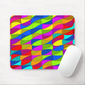 フラワーパワーの混乱した幾何学的パターン マウスパッド (マウス)