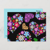 フラワーパワーはがき ポストカード (正面/裏面)