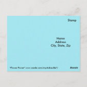 フラワーパワーはがき ポストカード (裏面)