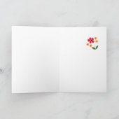 -フラワーパワーをカスタマイズサンキューカード サンキューカード (内部)