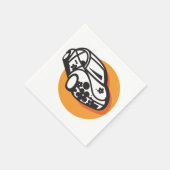 フラワーパワーカーキュートヒッピースタイル スタンダードカクテルナプキン (角)