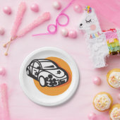 フラワーパワーカーキュートヒッピースタイル ペーパープレート (パーティー)