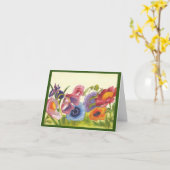 フラワーパワーガーデニング カード (黄色い花)