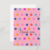 フラワーパワーサンキューカード サンキューカード (正面/裏面)