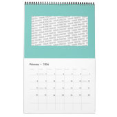 フラワーパワーシャワー – カラーパターン1 カレンダー (2月 2026)