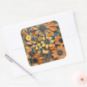 フラワーパワーシール スクエアシール (封筒)