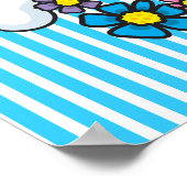 フラワーパワースカル ポスター (角)