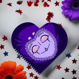 フラワーパワーストラスゲーティアハート ノートブック