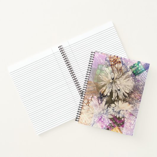 フラワーパワースパイラルノート ノートブック (内部)