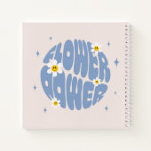 フラワーパワースローガン ノートブック (裏面)