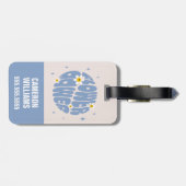 フラワーパワースローガン ラゲッジタグ (裏面横)