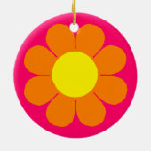 フラワーパワーデイジー セラミックオーナメント (裏面)