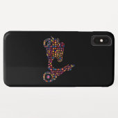 フラワーパワード モーター スクーター オートバイ Case-Mate iPhoneケース (裏面(横))