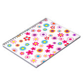 フラワーパワーノート ノートブック (左側)