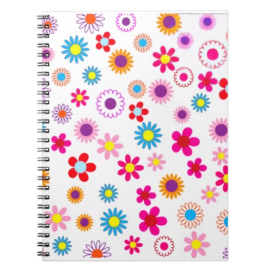 フラワーパワーノート ノートブック (正面)