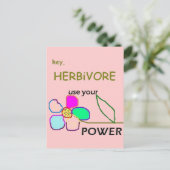 フラワーパワーハガキ ポストカード (スタンド正面)