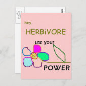 フラワーパワーハガキ ポストカード (正面/裏面)