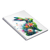 フラワーパワーバニーウサギ ノートブック (右側)