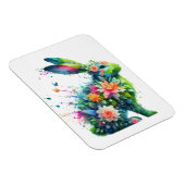 フラワーパワーバニーウサギ マグネット (右側)