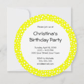 フラワーパワーバースデーパーティー 招待状 (裏面)