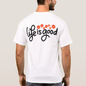 フラワーパワービベス Tシャツ (裏面)