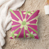 フラワーパワーピンク クッション (ブランケット)