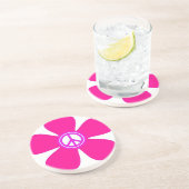 フラワーパワーピースサイン コースター (側面)