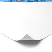 フラワーパワーピースサイン ポスター (角)