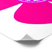 フラワーパワーピースサイン ポスター (角)