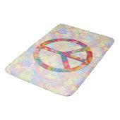 フラワーパワーピースサインI +あなたの背中。&アイディア バスマット (アングル)