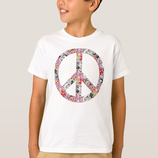 フラワーパワーピースI Tシャツ (正面)