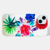 フラワーパワーフォンケース Case-Mate iPhoneケース (裏面 (横))