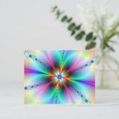 フラワーパワーフラクタル ポストカード (スタンド正面)