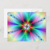 フラワーパワーフラクタル ポストカード (正面/裏面)