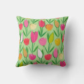 フラワーパワーフラワーシームレスパターン8 クッション (裏面)