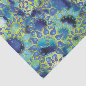 フラワーパワーブルー弁付き花 薄葉紙 (詳細)
