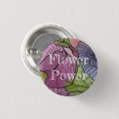 フラワーパワーボタン 缶バッジ (正面&裏面)