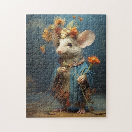フラワーパワーマウス ジグソーパズル (縦)