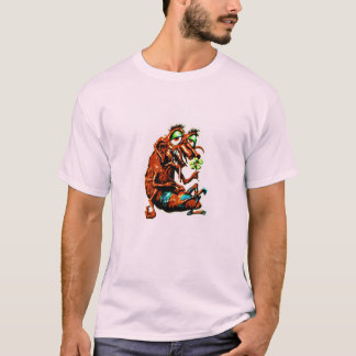 フラワーパワーモンスターのティー Tシャツ