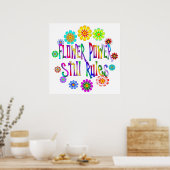 フラワーパワールール ポスター (キッチン)