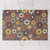 フラワーパワーレトロヒッピー花 ペーパーパッド (正面)