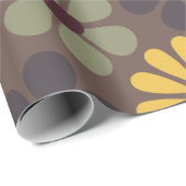 フラワーパワーレトロヒッピー花 ラッピングペーパー (ロールコーナー)