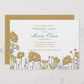 フラワーパワー招待状 招待状 (正面/裏面)