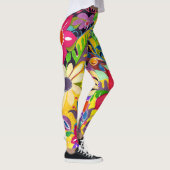 フラワーパワー数々のレギンス レギンス (右)