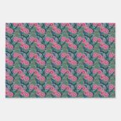 フラワーパワー爆発おもしろいユニーク ラッピングペーパーシート (正面3)