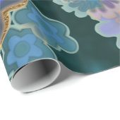 フラワーパワー爆発おもしろいユニーク ラッピングペーパー (ロールコーナー)