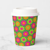 フラワーパワー紙カップ 紙コップ (裏面)
