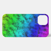 フラワーパワー迷彩柄iPhoneケース iPhoneケース (裏面横)